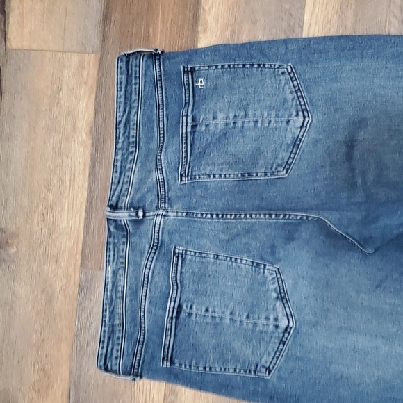 Rag & bone Nina high rise ankle cigarette jeans medium wash distressed cuff - Picture 8 of 10